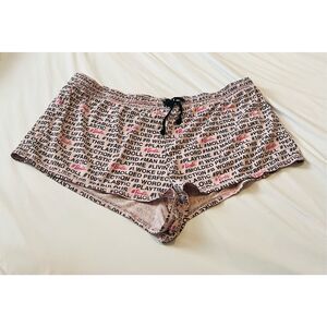 Barbie pink and black cotton lounge/sleepwear shorts